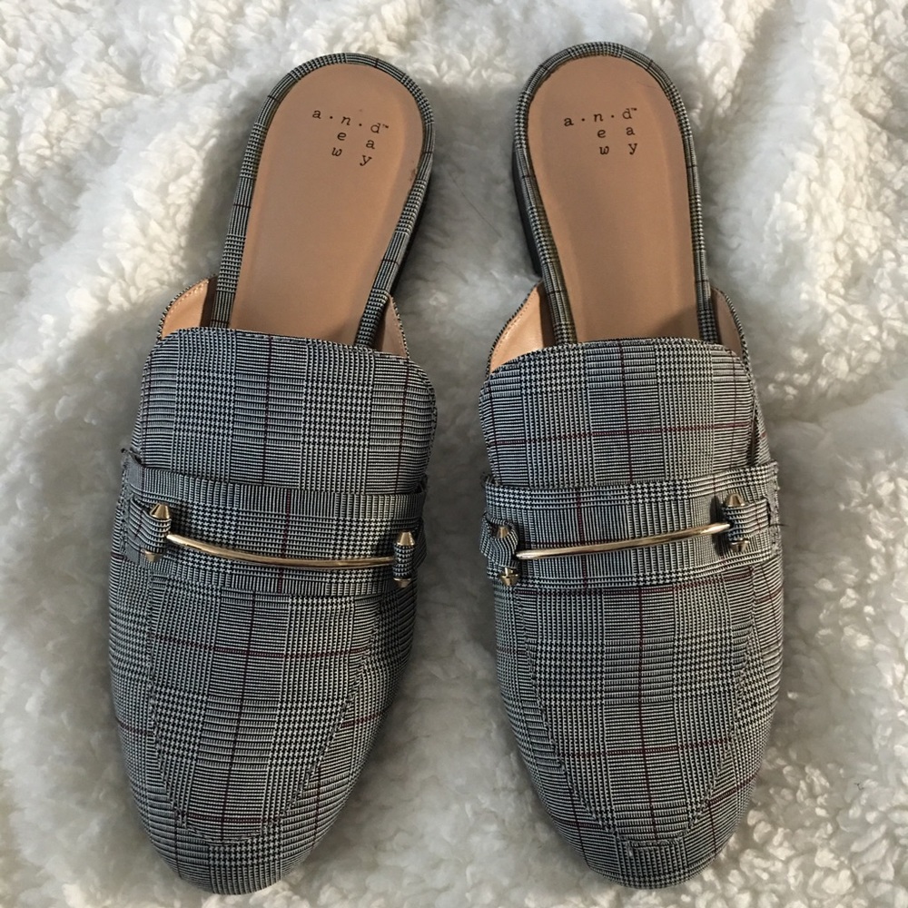 Plaid Mule Loafer